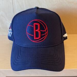 Brooklyn Nets Pro Standard Navy and Red Basketball Est 2013 NBA Cap NYC